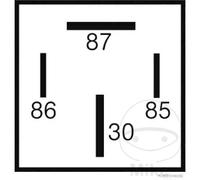 HERTH+BUSS ELPARTS 75613143 Relais, Courant De Travail 12 V, 70 A, 4 Pins