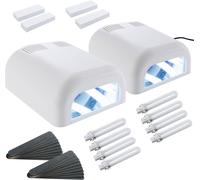 Sina 2x kit de photopolymérisation UV | 16 tubes, 20 limes & 4 tampons