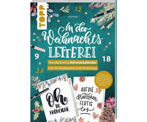 Sina Karle In der Weihnachtsletterei. Adventskalender: Handlettering Adv (Poche)