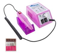 SINA Kit Ponceuse Prof Electrique Lime Ongles Manucure Modèle Eco Line Rose