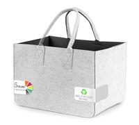 Sinand Tote Bag, Sac A Provisions Avec Poignée, Sac De Rangement En Feutre Robuste/Bien Fait/Pliable Pour Les Sorties En Plein Air, Les Pique Niques, La Conduite, Les Achats