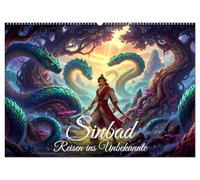 Sinbad - Reisen ins Unbekannte (Wandkalender 2027 DIN A2 quer), CALVENDO Monatskalender: Fantastische Sinbad-Abenteuer in 12 eindrucksvollen Bildern.