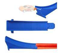 Sinbana 2pcs Rampes Course Voitures pour Hot Wheels, Jouets Rampe Voiture Course en Plastique PLA Facile à Assembler Race Piste Accessoires pour Sauts de Auto de Race (Bleu)