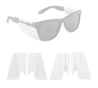 Sinbana 4pcs Protèges-Côtés Lunettes Connectées pour Ray-Ban Meta Wayfarer/Skyler, Conception Anti-Dérapante Silicone Accessoires Protection Lunettes Intelligentes Léger à Porter (Blanc)