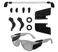 Sinbana Accessoires pour Lunettes Connectées Ray-Ban Meta Wayfarer/Headliner/Skyler, Plaquettes Nasales, Protège-Oreilles, Protections Latérales et Cordon en Silicone pour Confort Maintien Optimaux