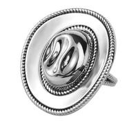 Sinbana Bague Chapeau Cowgirl pour Femme, Anneau Extensible Qualité Supérieure pour Chapeau Cow-Girl Western Accessoire Délicat Style Bohème Convient aux Femmes (Argent)