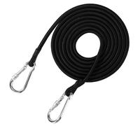 Sinbana Cordon Élastique Matelas d'eau, 3m Cordon Élastique Premium Lake Mat avec 2 Mousquetons Accessoires Pratiques pour Tapis Flottants pour Amarrage Sécurisé (Noir)