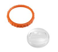 Sinbana Couvercle de Préfiltre pour Filtre à Sable Piscine avec Écrou Orange, Pièces de Rechange en ABS Compatibles avec Les Modèles Pompe à Sable 58486 58497 et 58499