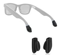 Sinbana Fixations Antidérapantes Oreilles pour Ray-Ban Meta Wayfarer/Skyler/Headliner et Lunettes Connectées 2e Génération Lunettes Accessoires, Silicone Coussinets d'Oreille (Noir)