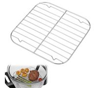 Sinbana Grille Cuisson Friteuse Air, Accessoires Plateau Remplacement Acier Inoxydable 304 pour Ninja Crispi Friteuse Air FN090 FN091 FN100 FN101 FN103 Durable et Compatible Lave-Vaisselle (Argent)