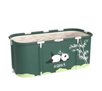 Sinbide Baignoire Adulte Pliable 115x60x50cm, Baignoire Écologique et Portable, Installation Facile, Idéal pour Spa à Domicile et Douche (Vert)