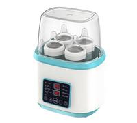 Sinbide Chauffe-biberon 8-en-1 Chauffe-lait pour Bébé, Stérilisateur de Biberons Température Réglable avec LCD Ecran, Pour 4 biberons ou pots, Arrêt Automatique, avec Télécommande (Bleu)