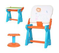 Sinbide Ensemble Table et Chaise Multi-activités 2 en 1 Pliables pour Enfants-88 Accessoires, Table d'activité pour Enfants, Jeu Comprend 1 chaises, Table pour Enfants
