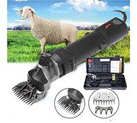 Sinbide Tondeuse a Mouton Professionnelle, Tondeuse à Moutons Machine avec 6 Vitesses Réglables, Machine de Cisaillement Professionnelle pour Animaux Laine Chèvre,avec Étui de Transport (Noir)