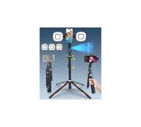 Sinbyuer Trépied de suivi automatique du visage de 180 cm, rotation à 360° avec support | Perche à selfie avec lumières de remplissage, télécommande et contrôle gestuel | pour TikTok Vlog Content