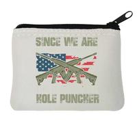 Since We are Redefining Everything Now This is A Cordless Hole Punch Neoprene Coin Purse Pouch 10 x 11 cm Blanc