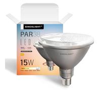 SINCELIGHT Ampoule LED PAR30s avec Culot E27, 8W (équivalent 100W), Blanc Chaud à Blanc Froid Orientable (2700K-6000K), IRC élevé 95, 1050lm, Angle de Rayonnement de 30°, étanche IP65, Pack de 4