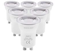 SINCELIGHT PAR11 Ampoule à Spot(Ø35mm) LED avec Culot GU10, 3W, 280 Lumens, équivalent halogène 25W, 4000K (Blanc Neutre), Couleur Magnifique RA>92, Angle de Faisceau 38°, Lot de 6