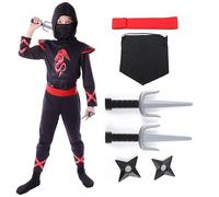 Sincere Party 7st Dragon Ninja costume hommes femmes enfants, ninja dress up cosplay costume avec accessoires 5-7 ans