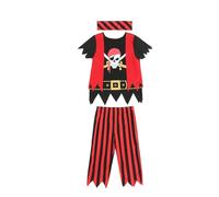 Sincere Party Costume de pirate pour enfants, jeu de rôles de pirate s'habillement pour les enfants taille 3-4, 5-6, 7-8, 8-10