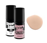 Sincero Salon- Fiber Base Coat Vernis Semi Permanent Natural Skin et Top Coat Semi Permanent Shiny INO - Vernis à Ongles Semi Permanent - Vernis Gel UV Semi Permanent - Gel Polish Ongle UV