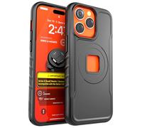 sincetop Coque Antichoc/Magnétique Compatible avec iPhone 15 Pro / 6,1" Résistante aux Chocs, Compatible avec la Charge MagSafe, Convient à Tous Les Supports Série Q - Noire