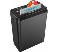 SINCHEREU Destructeur de Documents, Coupe en Bandes de 12 Feuilles, Détruit CD/Cartes de Crédit, Destructeur de Papier avec Protection Contre la Surchauffe, Corbeille 14 L pour Bureau & Domicile