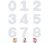 SinChic Moules à Gâteaux Numériques en Acryliques,9 PCS Moulle Number 0-8 Cake Gabarit Ensemble de Moules à Gâteau en Chiffres pour Crème de Gâteau aux Fruits
