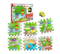 Sinco Creations Cocomelon Ensemble de Tapis de Jeu en Mousse Souple EVA pour bébé Puzzles | Cocomelon Officiel | Jouets pour Tout-Petits à partir de 12 Mois