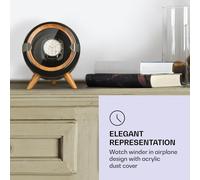 KLARSTEIN Remontoir Automatique de Montres, Boite a Montre Automatique Homme et Femme, Vitrine en Acrylique, Ultra Silencieux, 4 TPD et 3 Modes de Rotation, Rallonge Montres Grandes Tailles, Coffret