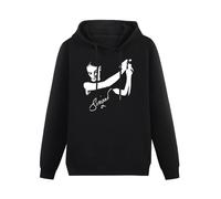 Sinead O'Connor Signature Sinead O Connor Unisex Hooded Printed Pullover Hoodies Mens Black Sweatshirts M