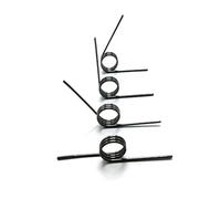 SINEKY 10 pièces diamètre du Fil 1.4mm 3/6/9 bobines Ressort en Acier Ressort en V Torsion minuscules Ressorts de Torsion Ressort en épingle à Cheveux 180/120/90/60 degrés(180 Dregees,6LAPS_18MM)