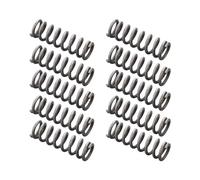 SINEKY 10 pièces Ressort comprimé, Ressort de Stylo de Petite Taille, Ressort argenté en Acier Inoxydable 304 Longueur 10-30mm, OD 4-6mm(0.5mm*6mm*25mm)