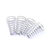 SINEKY Ressort de Tour en Acier Inoxydable 304, 10 pièces, Ressort de Compression Conique, Ressort de Pression, diamètre du Fil 0.3/0.5/0.8mm, Hauteur: 5-30mm(10pcs 0.7 * 5.6-10 * 12mm)