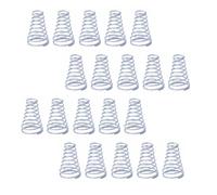 SINEKY Ressorts de Compression à Ressort Conique en Acier Inoxydable 304, Tour Conique, diamètre du Fil 0.3-0.8mm, Longueur 5-30mm, 20 pièces(0.7x5.6-10x12mm)