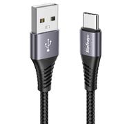 Sinfenyo Câble USB C Charge Rapide 3A QC3.0 480Mbps Nylon Tressé (1M) | Cable USB A vers Type C Compatible avec iPhone 17 Pro Max 16 15 Galaxy S26 S25 Plus Ultra A16 A56 Xiaomi Note 15 14 Pixel 10