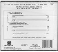 Louis Vierne Franzosische Kathedralmusik Von Notre-Dame - Organisten (CD) Album