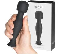 Sinful Vibromasseur discret pour stimulation clitoriale - Vibromasseur de voyage pour femmes et couples - Jouet de poche pour vibration clitoriale - Petit masseur sexuel - Petite baguette sexuelle