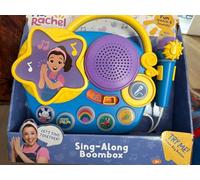 Sing Along Boom Box Haut-parleur avec microphone pour les fans de Rachel, machine de karaoké pour enfants