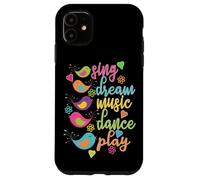 Sing Dream Music Dance Play Oiseaux colorés Coque pour iPhone 11