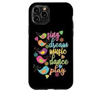 Sing Dream Music Dance Play Oiseaux colorés Coque pour iPhone 11 Pro