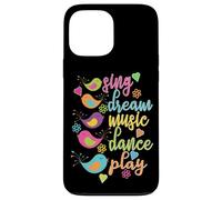 Sing Dream Music Dance Play Oiseaux colorés Coque pour iPhone 13 Pro Max