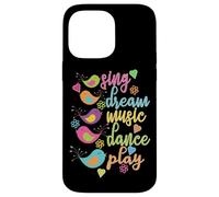 Sing Dream Music Dance Play Oiseaux colorés Coque pour iPhone 14 Pro Max