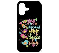 Sing Dream Music Dance Play Oiseaux colorés Coque pour iPhone 17