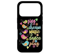 Sing Dream Music Dance Play Oiseaux colorés Coque pour iPhone 17 Pro