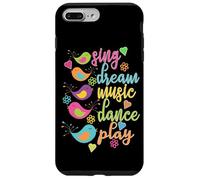 Sing Dream Music Dance Play Oiseaux colorés Coque pour iPhone 7 Plus/8 Plus