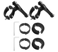 SING F LTD Lot de 2 Porte Gourde Accessoire Velo Supports de Bouteille d'Eau en Alliage d'Aluminium - Fixation Bilatérale - Avec Clé à Vis Hexagonale - Pour Tuyau de 20 à 35 mm