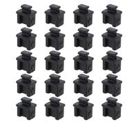 SING F LTD Lot de 20 capuchons de protection en silicone SFP anti-poussière pour commutateur, cartes réseau, routeur, convertisseurs médias Noir