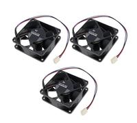 SING F LTD Lot de 3 systèmes de refroidissement pour PC, 70 x 70 x 25 mm, 12 V, 3 broches, ventilateur silencieux pour processeur, dissipateur thermique, boîtier, projecteurs et appareils
