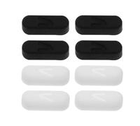 SING F LTD Lot de 4 pieds en caoutchouc pour console de jeu compatibles avec Xbox 360 - Boîtier fin en caoutchouc - Pièce de rechange pour Game Host - Noir/blanc